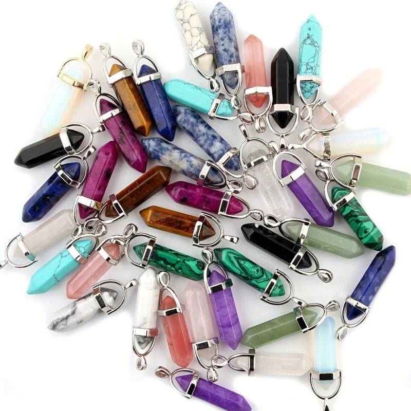 Chakra Crystal Stone Pendant for Necklace Jewelry Making