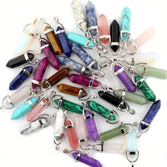 Chakra Crystal Stone Pendant for Necklace Jewelry Making