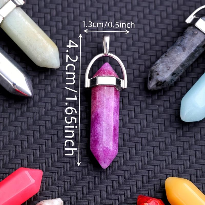 Chakra Crystal Stone Pendant for Necklace Jewelry Making