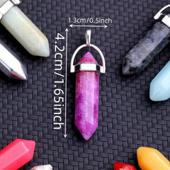 Chakra Crystal Stone Pendant for Necklace Jewelry Making