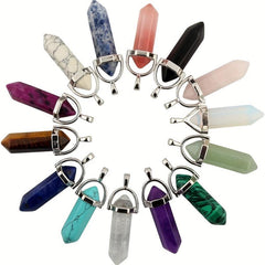 Chakra Crystal Stone Pendant for Necklace Jewelry Making
