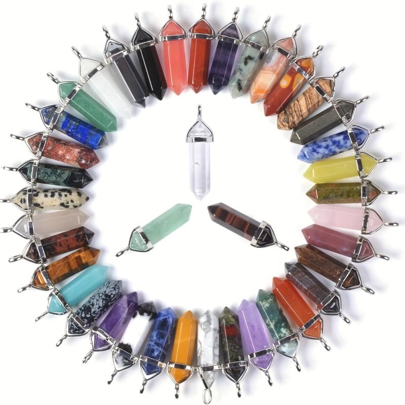 Chakra Crystal Stone Pendant for Necklace Jewelry Making