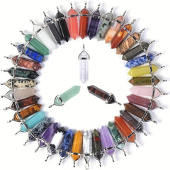 Chakra Crystal Stone Pendant for Necklace Jewelry Making