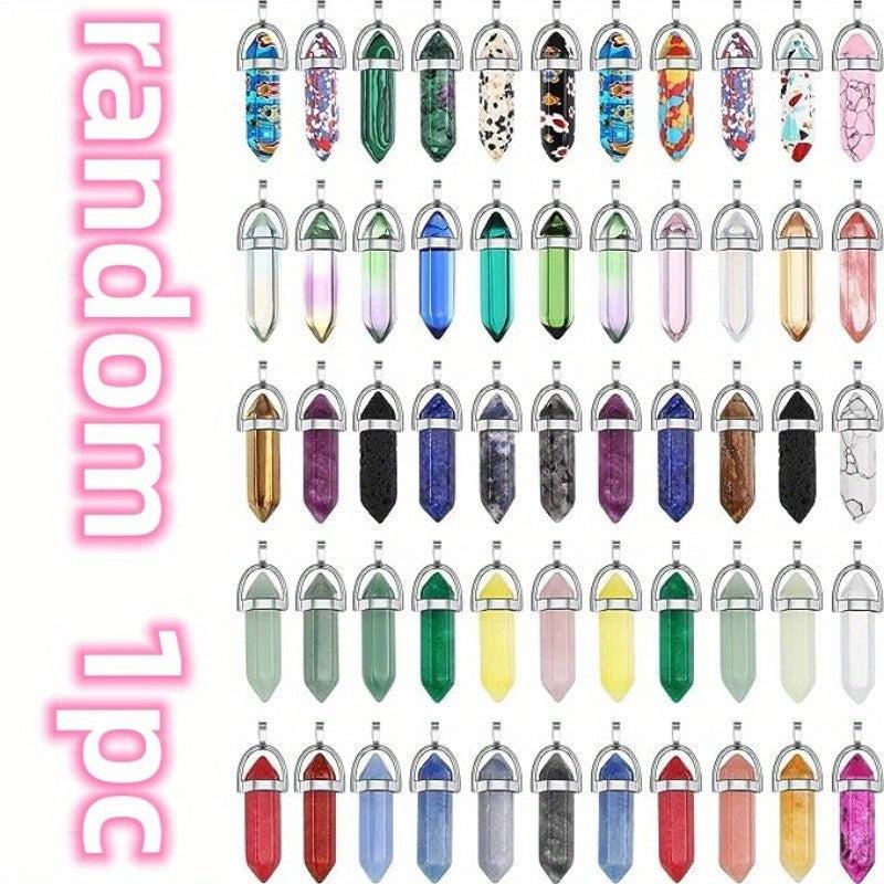 Chakra Crystal Stone Pendant for Necklace Jewelry Making