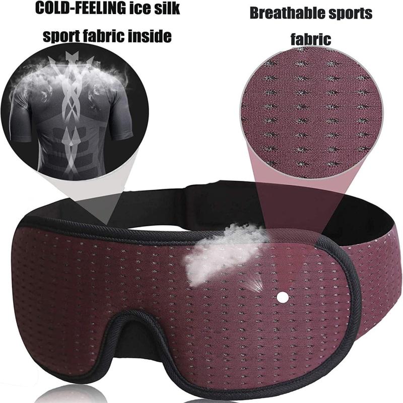 3D Sleeping Eye Mask 100 Lights Blockout Memory Foam Eye Cover
