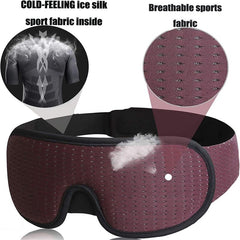 3D Sleeping Eye Mask 100 Lights Blockout Memory Foam Eye Cover