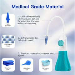 Ear Wax Removal Tools Kit with Washer Basin Towel