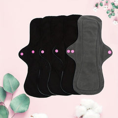 5pcs Reusable High Flow Bamboo Cloth Pads Women's Sanitary Napkin Set