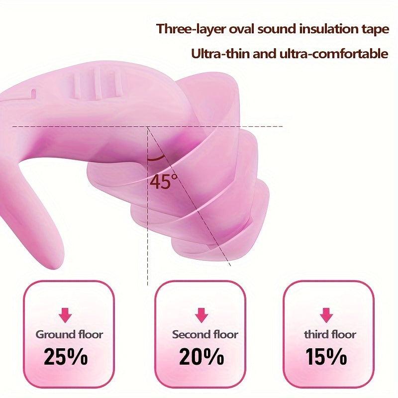 Silicone Soundproof Earplugs Anti-noise Sleep Cancelling Earplugs