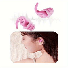 Silicone Soundproof Earplugs Anti-noise Sleep Cancelling Earplugs