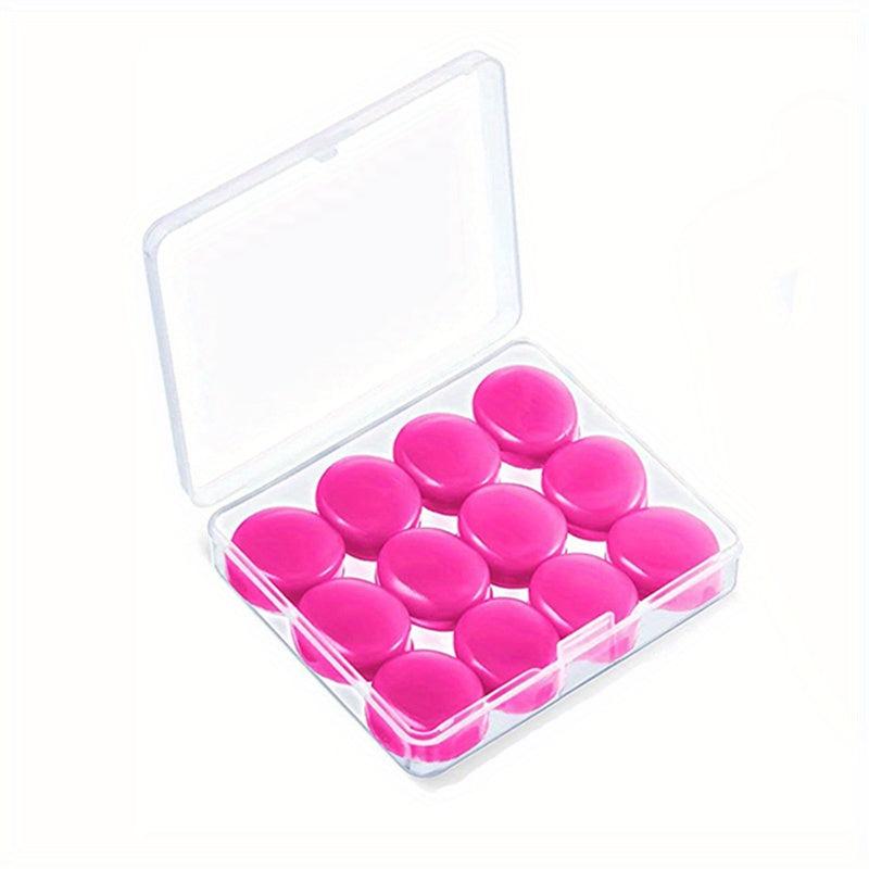 12pcs Soft Reusable Silicone Earplugs Noise Cancelling Waterproof & Moldable