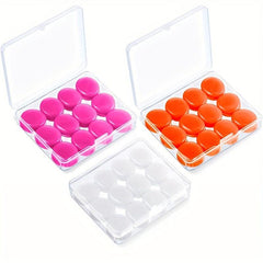 12pcs Soft Reusable Silicone Earplugs Noise Cancelling Waterproof & Moldable