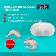 Noise Cancelling Silicone Earplugs Reusable Waterproof Swimming