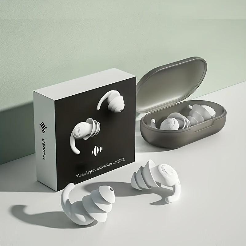 Noise Cancelling Silicone Earplugs Reusable Waterproof Swimming