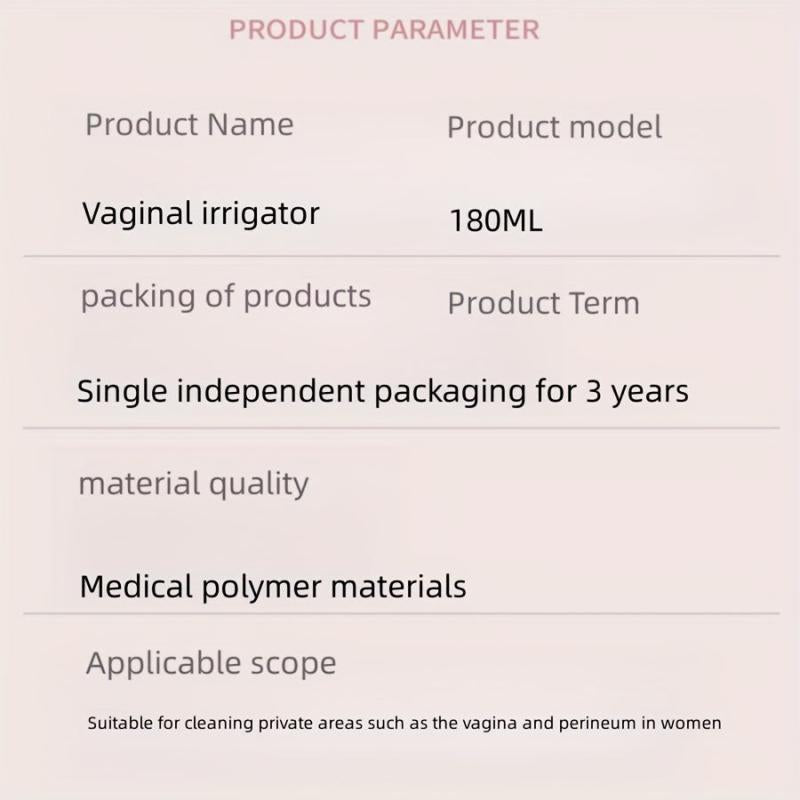 180ml Disposable Vaginal Rinser for Private Care