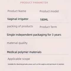 180ml Disposable Vaginal Rinser for Private Care