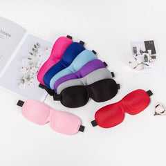 3D Contoured Blackout Eye Mask Adjustable Strap Soft Night Blindfol