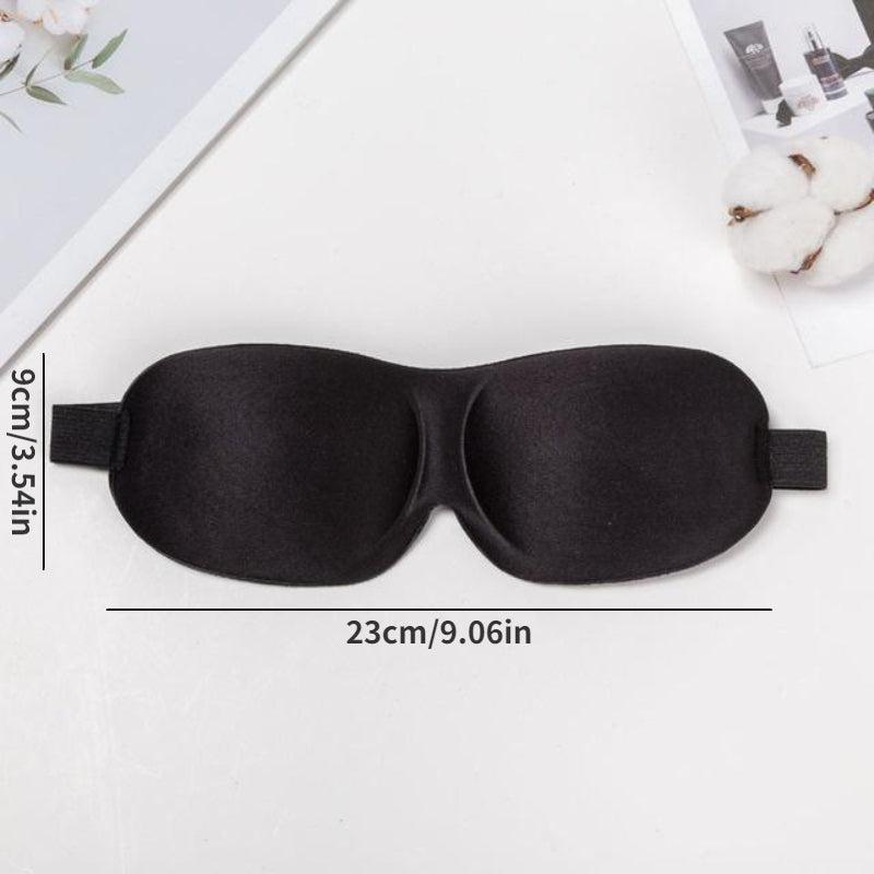 3D Contoured Blackout Eye Mask Adjustable Strap Soft Night Blindfol