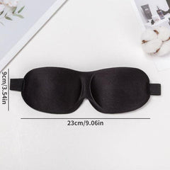 3D Contoured Blackout Eye Mask Adjustable Strap Soft Night Blindfol