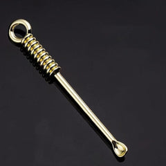 Metal Ear Pick Spoon Portable Spiral Ear Wax Removal Tool