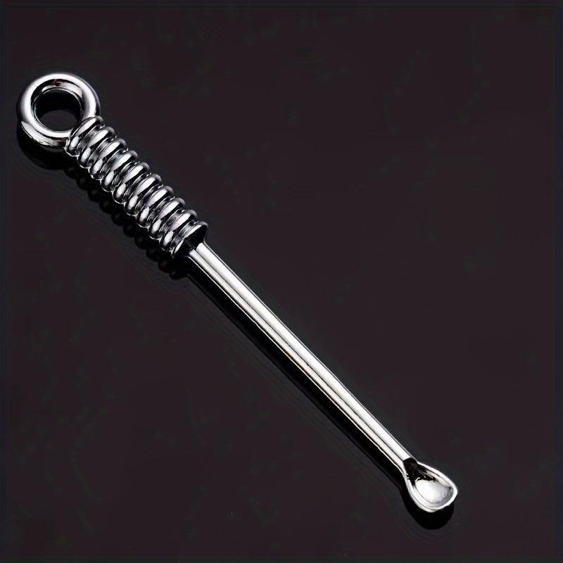 Metal Ear Pick Spoon Portable Spiral Ear Wax Removal Tool