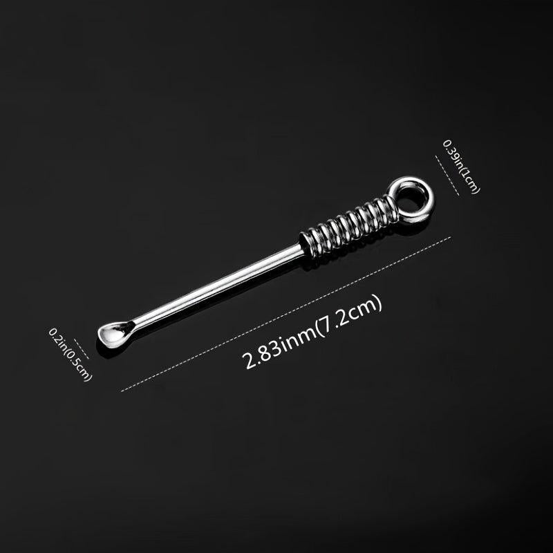 Metal Ear Pick Spoon Portable Spiral Ear Wax Removal Tool
