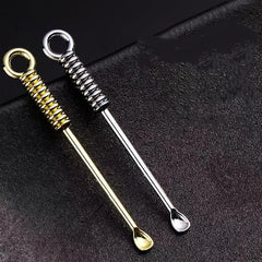 Metal Ear Pick Spoon Portable Spiral Ear Wax Removal Tool