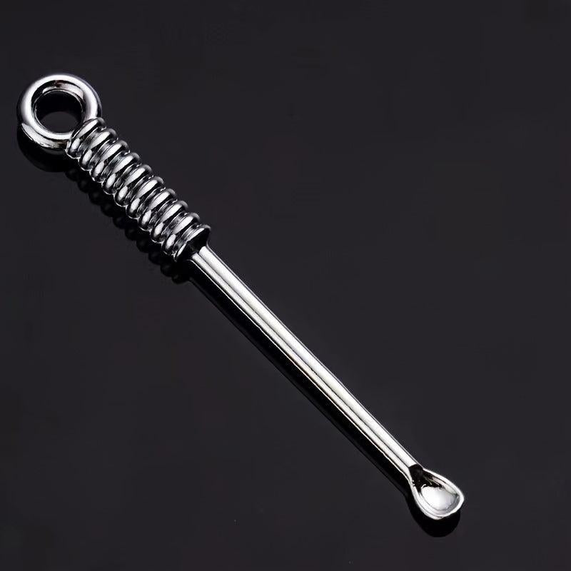 Metal Ear Pick Spoon Portable Spiral Ear Wax Removal Tool