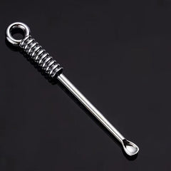 Metal Ear Pick Spoon Portable Spiral Ear Wax Removal Tool