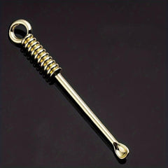 Metal Ear Pick Spoon Portable Spiral Ear Wax Removal Tool