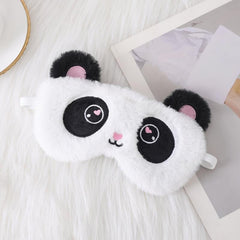 Embroidered Plush Unicorn Eye Mask, Light Blocking Sleep Mask
