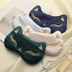 Silk Sleep Eye Mask Lightweight Adjustable Satin Night Cover Women