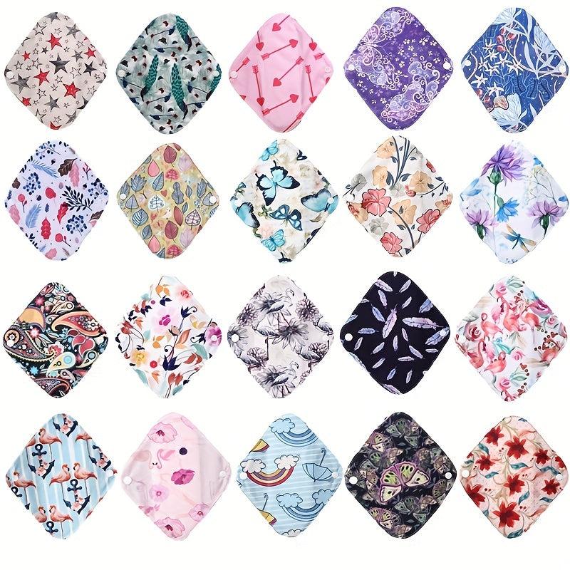 6pcs Bamboo Charcoal Panty Liner Set with Wet Bag