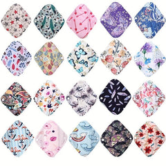 6pcs Bamboo Charcoal Panty Liner Set with Wet Bag