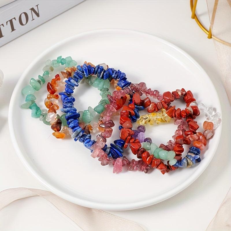 Irregular Healing Stone Bracelets Crystal Hand Chain