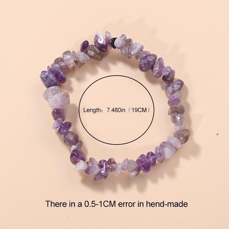 Irregular Healing Stone Bracelets Crystal Hand Chain