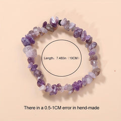 Irregular Healing Stone Bracelets Crystal Hand Chain