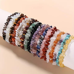 Irregular Healing Stone Bracelets Crystal Hand Chain