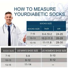 Diabetic Socks Bamboo Hospital Non Binding Non Slip Crew Socks Men Women