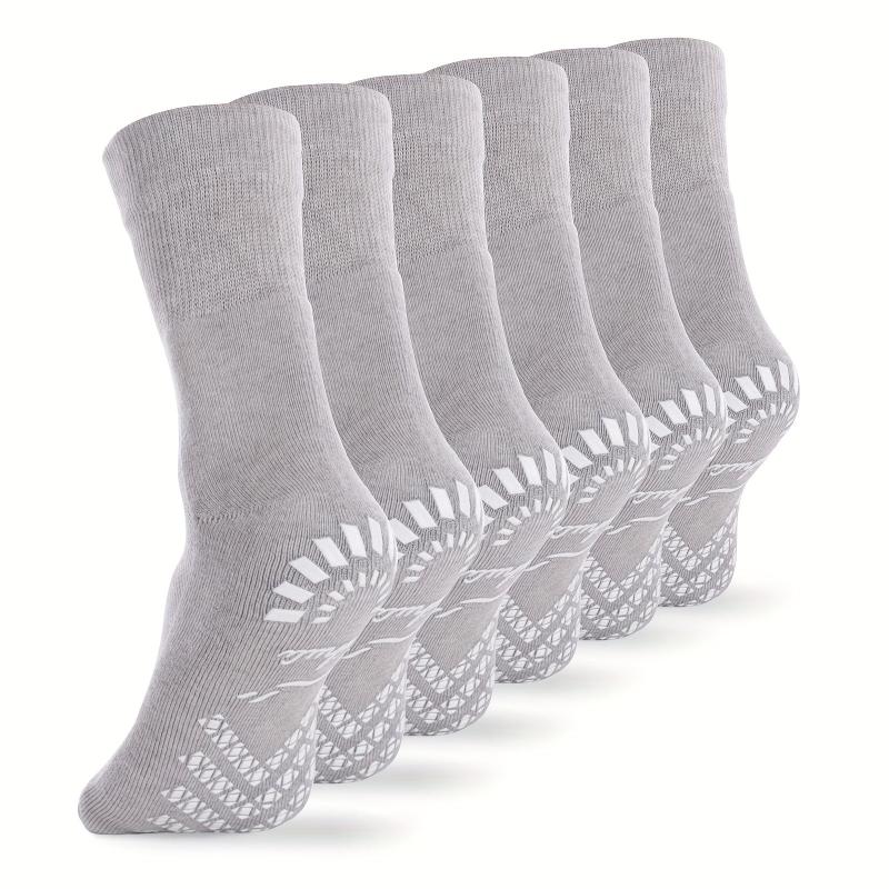 Diabetic Socks Bamboo Hospital Non Binding Non Slip Crew Socks Men Women