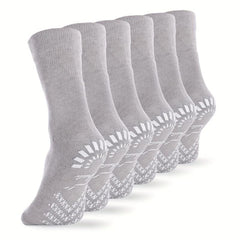 Diabetic Socks Bamboo Hospital Non Binding Non Slip Crew Socks Men Women