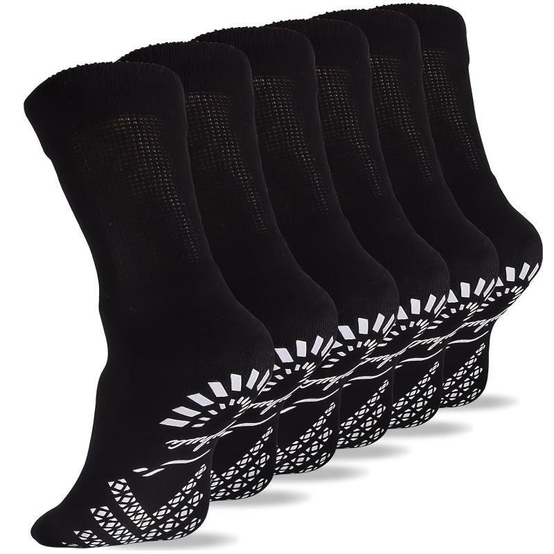 Diabetic Socks Bamboo Hospital Non Binding Non Slip Crew Socks Men Women