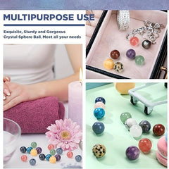 Mixed Sphere Balls Crystals Polished Stones for Meditation Reiki Balancing