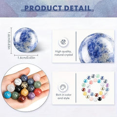 Mixed Sphere Balls Crystals Polished Stones for Meditation Reiki Balancing