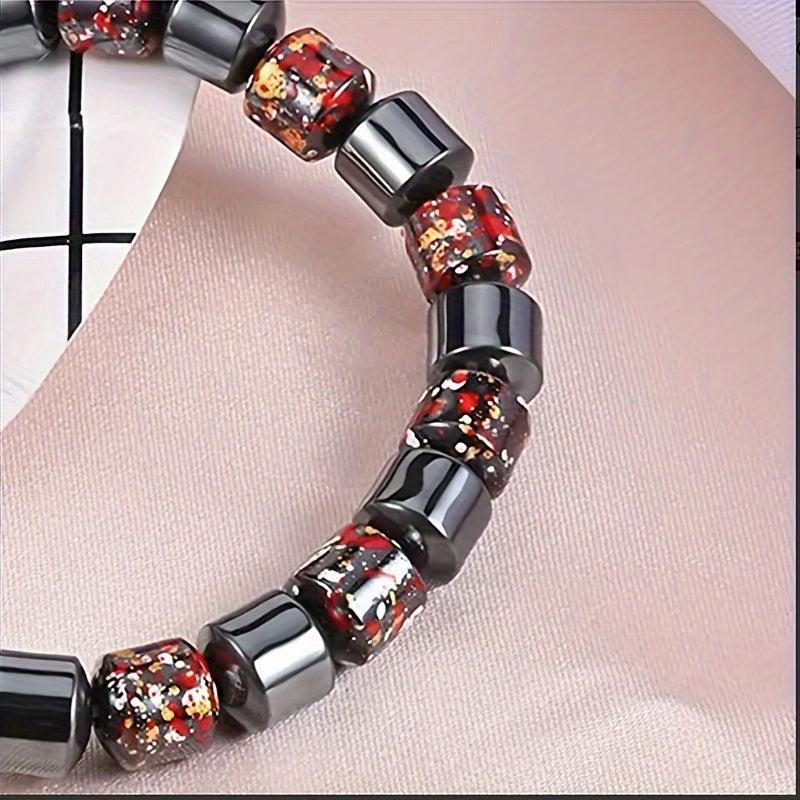 Men's Magnetic Gallstone Beaded Bracelet Jewelry