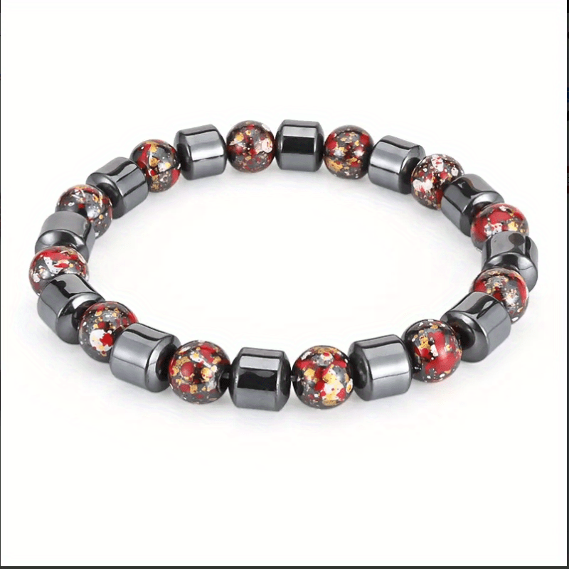 Men's Magnetic Gallstone Beaded Bracelet Jewelry