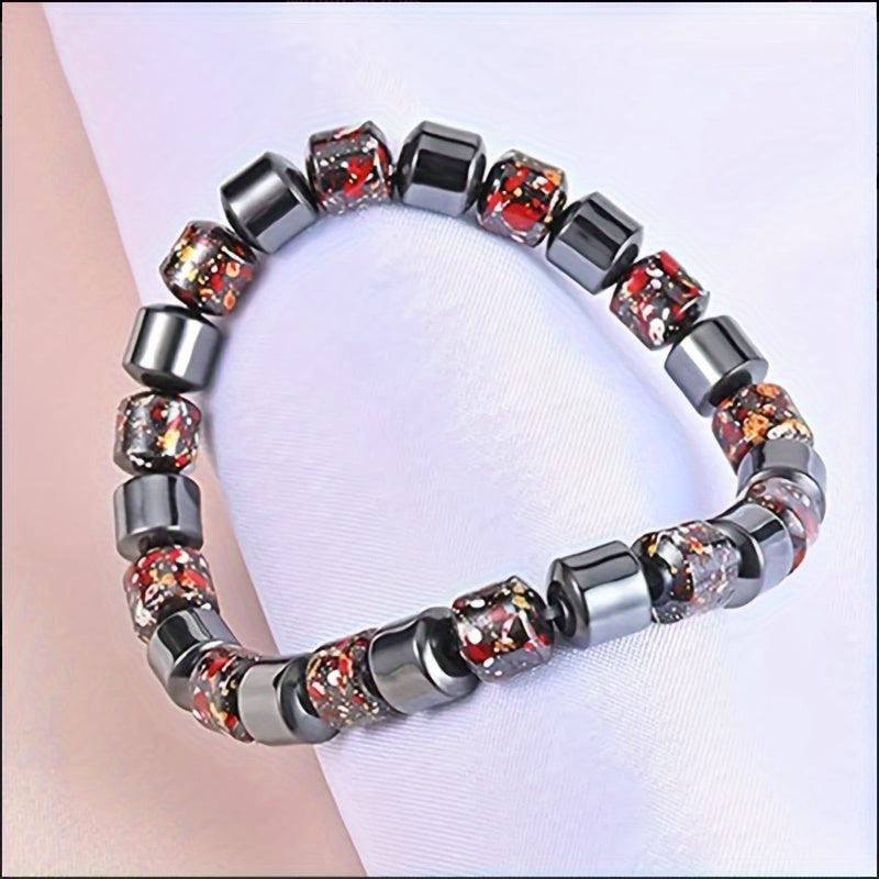 Men's Magnetic Gallstone Beaded Bracelet Jewelry