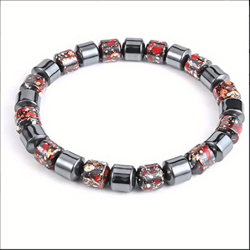 Men's Magnetic Gallstone Beaded Bracelet Jewelry