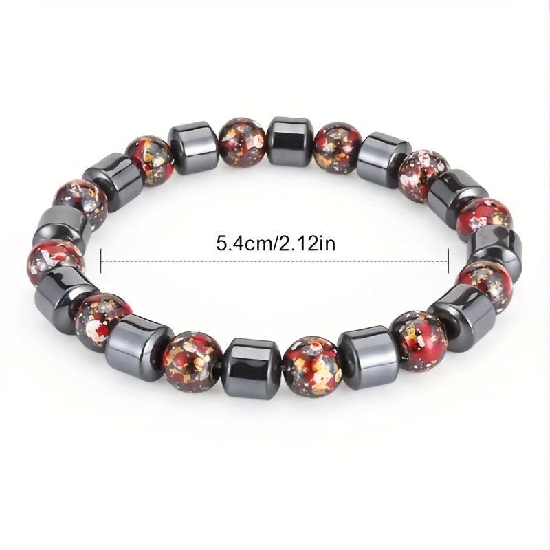 Men's Magnetic Gallstone Beaded Bracelet Jewelry