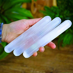 Selenite Crystal Wand for Healing and Calming